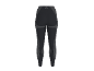 Dunkelgraue Sportleggings mit gemusterten Einsätzen