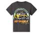 Dunkelgraues Kinder-T-Shirt mit Hot Wheels „Rodger Dodger“-Auto und dem Schriftzug „Hot Wheels Racing“.