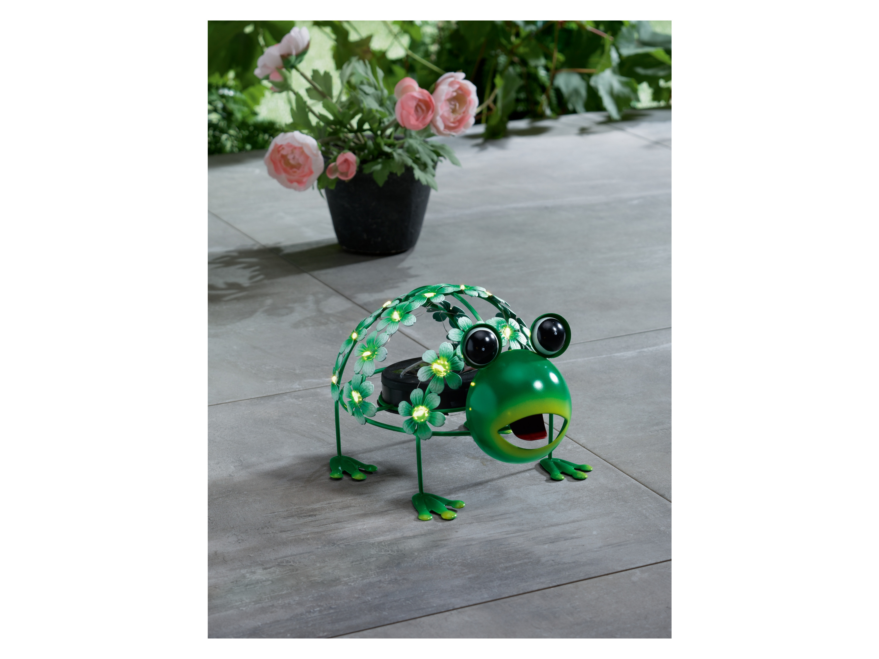 LIVARNO HOME Gartentiere Metall Solar LED (Frosch) – Bild 4 von 4