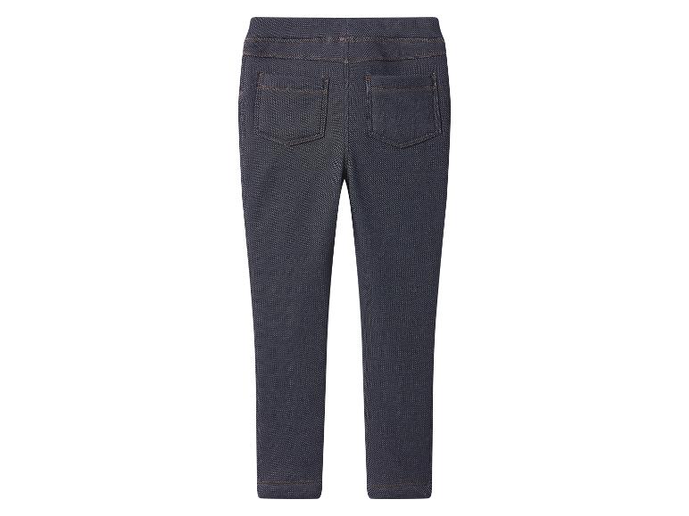 Dunkelblaue Denim-Jeggings mit Gesäßtaschen