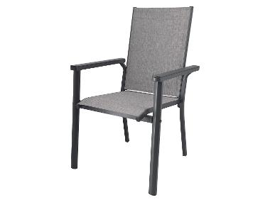 LIVARNO® Alu-Stapelsessel »Houston« hellgrau-meliert