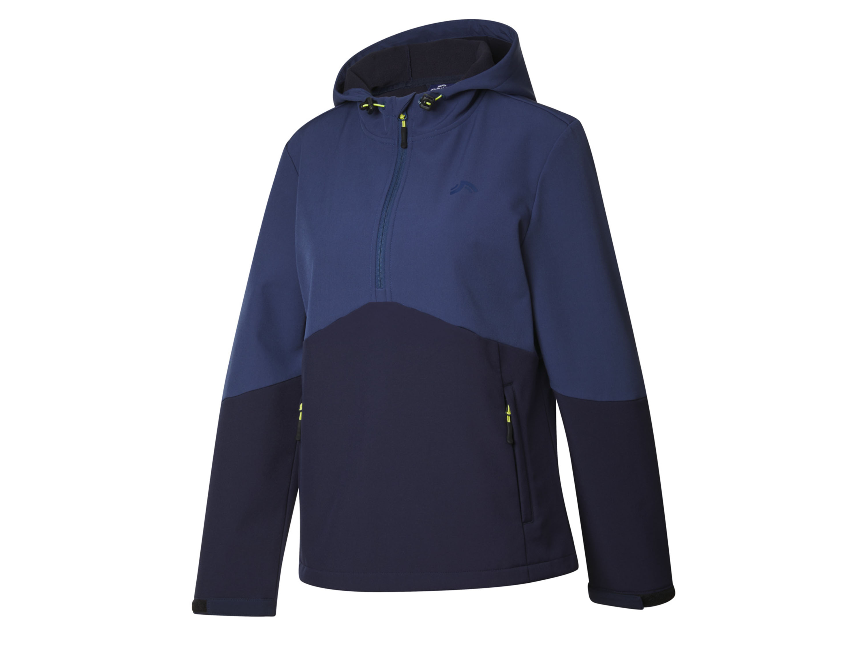 CRIVIT Damen Softshelljacke Halfzip Outdoor Web (Navy, M(40/42))““ | seitliche Reißverschlusstaschen Funktion: aus winddichtem, atmungsaktivem 3-lagigem Softshell-Material mit hohem Wärmerückhalt