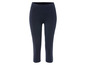 Dunkelblaue Capri-Leggings für Damen.