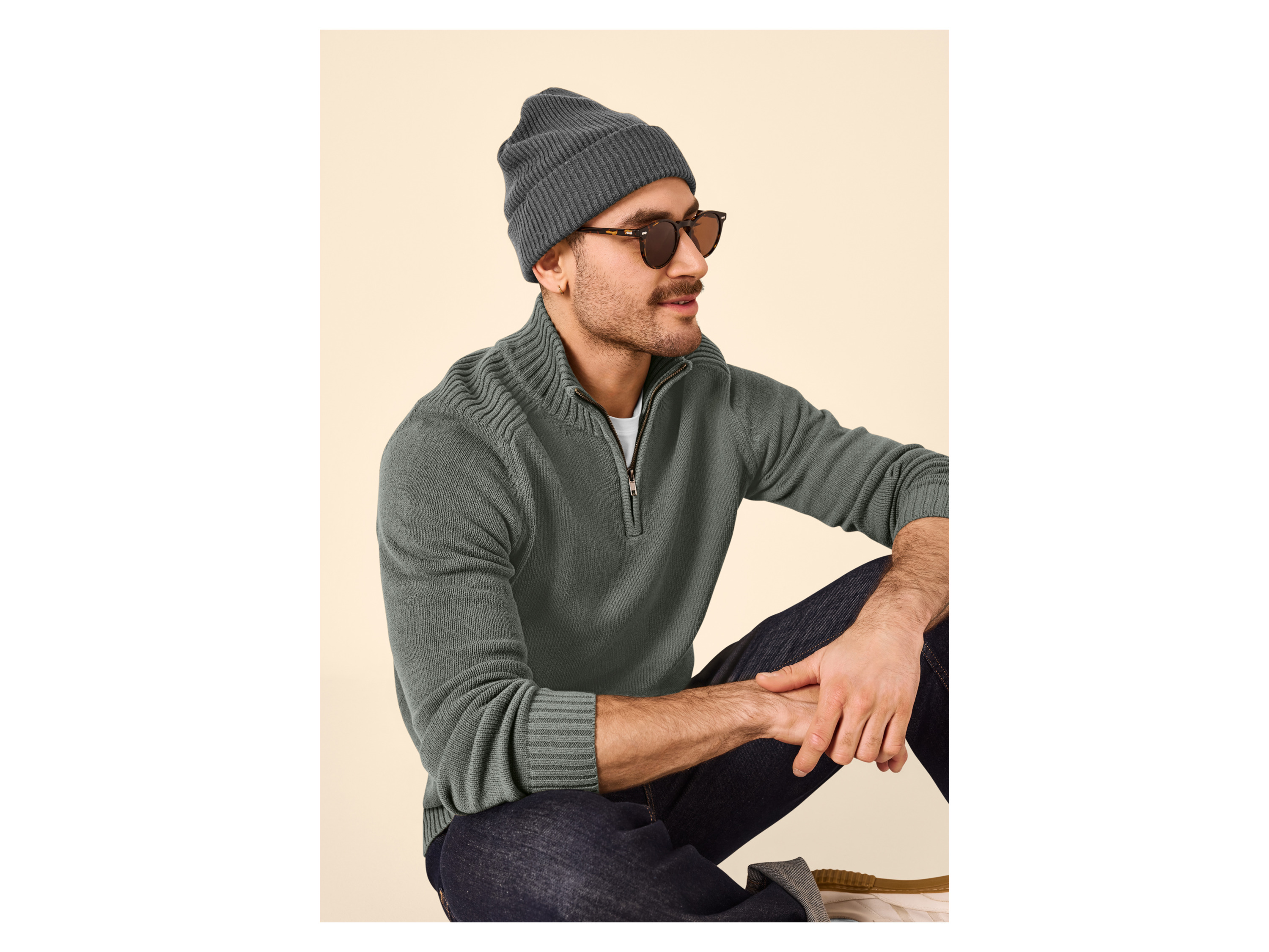 ESMARA MEN Herren Troyer (Grün, S(36/38)) – Bild 2 von 4