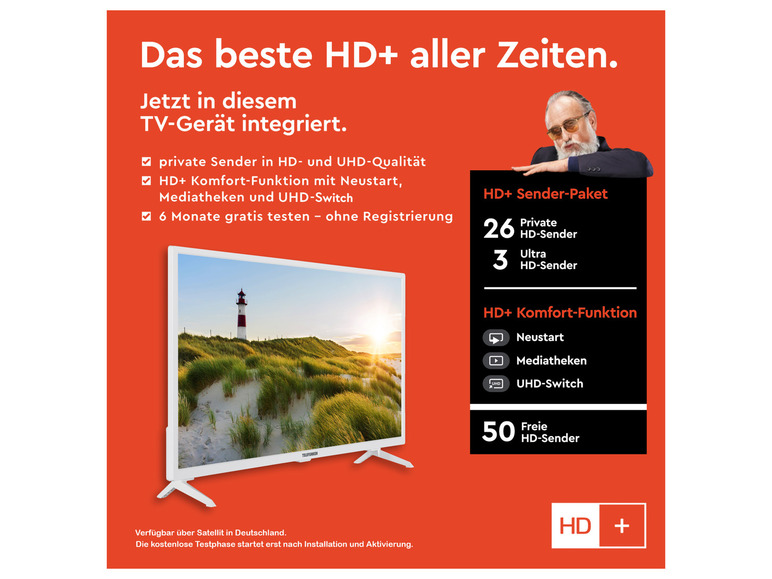 Gehe zu Vollbildansicht: TELEFUNKEN Fernseher »XH32SN550S-W« 32 Zoll (80 cm) Smart TV HD-Ready - Bild 6