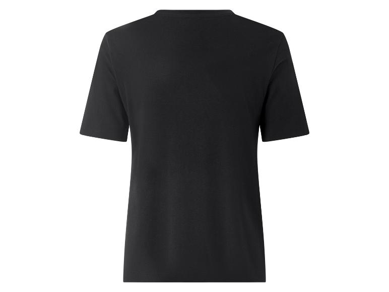 Schwarzes Kurzarm-T-Shirt, Rückansicht
