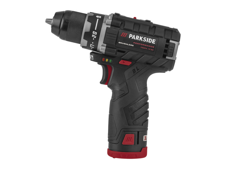 PARKSIDE PERFORMANCE® 12 »PBSPA B2«, LED-Werkstückbeleuchtung Akku-Bohrschrauber-Set V 12 mit