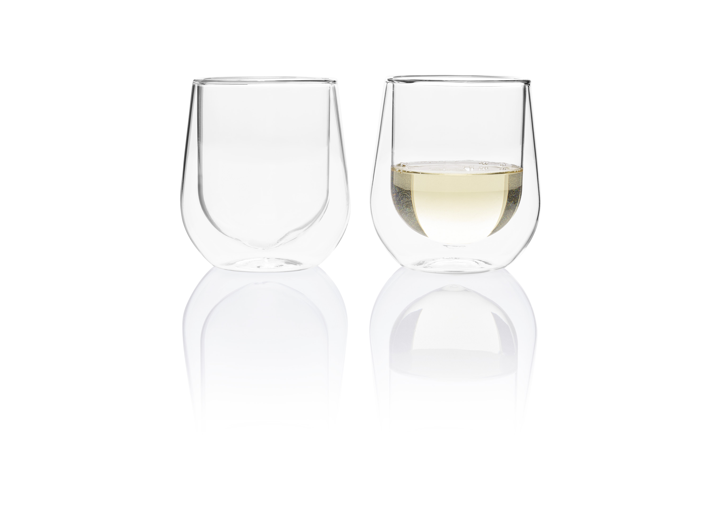 Thumbnail - ERNESTO® Doppelwandige Gläser, 2 Stück, aus Borosilikatglas (Wein)