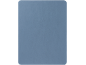 Blauer Stoff mit subtiler Textur.