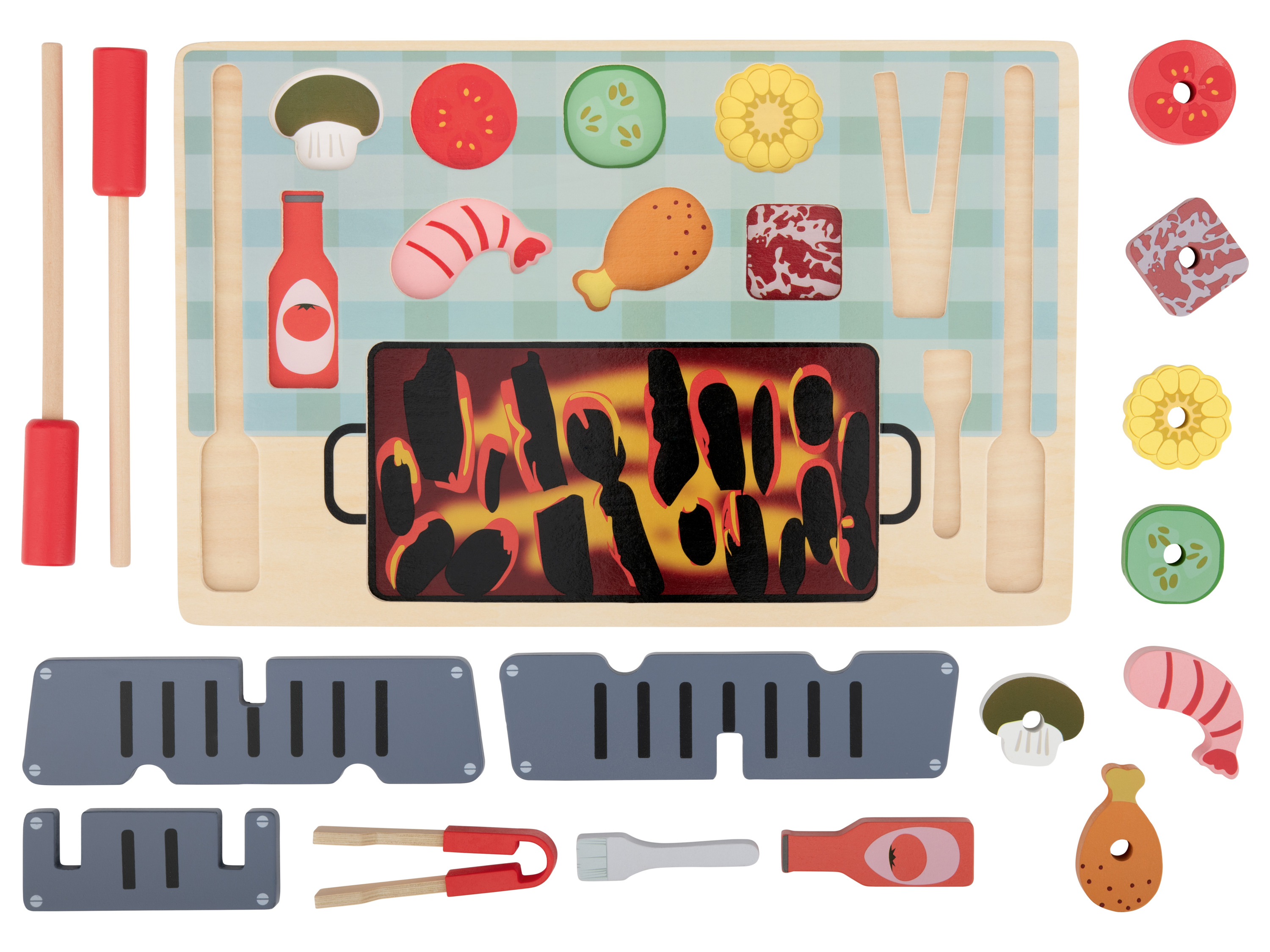 Thumbnail - lupilu® Rollenspiel-Puzzle (BBQ-Set)