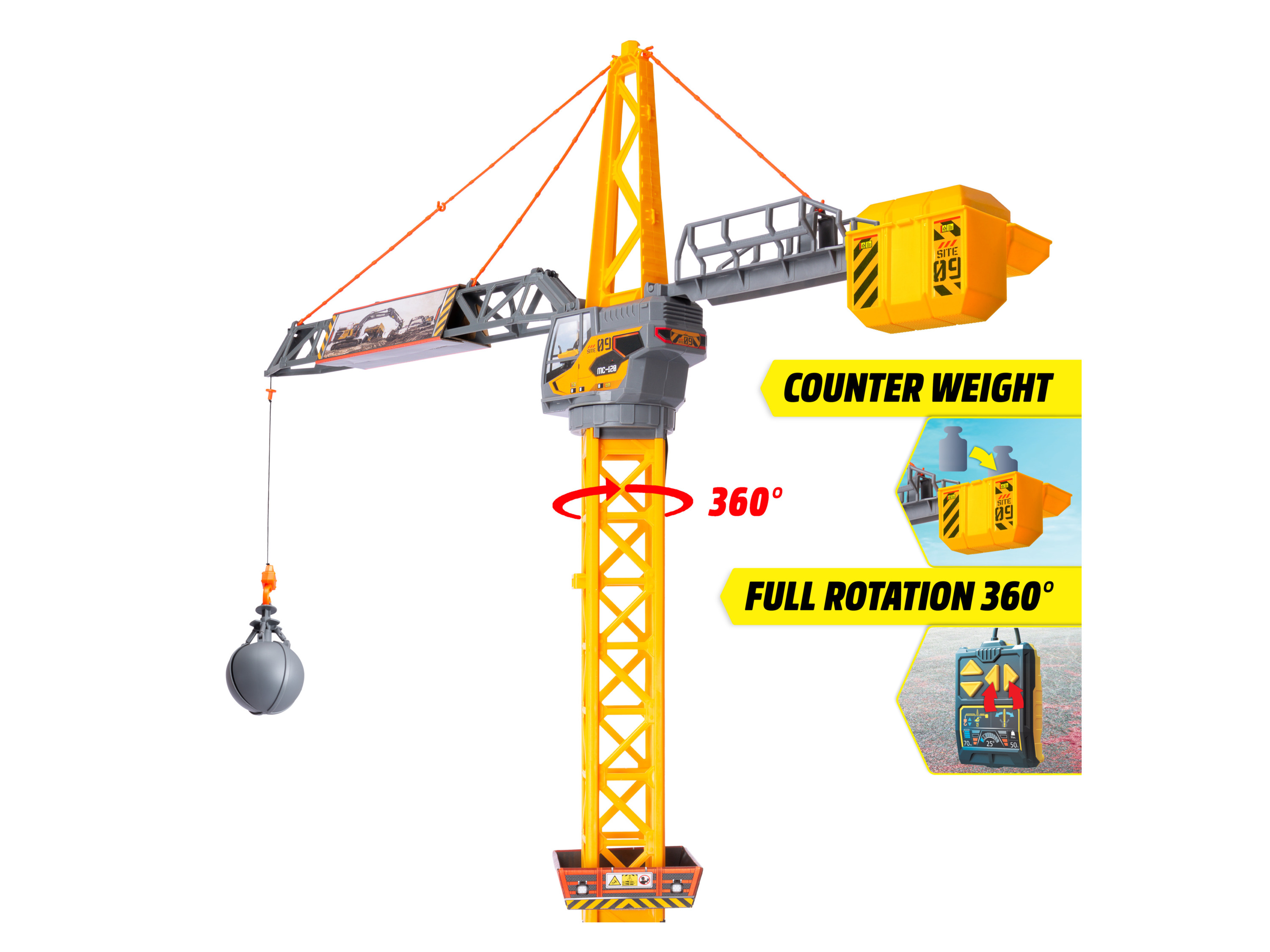 Dickie Toys Construction Vehicle Diecast Scale Model 6