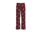 Bordeauxrote Pyjamahose mit Teddybärmuster