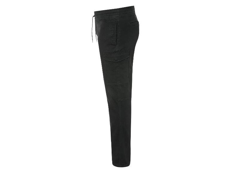 Schwarze Cargohose mit Kordelzug