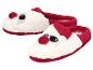 Rot-weiße Weihnachtsmann-Hausschuhe