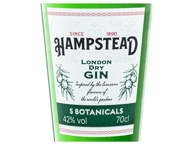Gehe zu Vollbildansicht: Hampstead London Dry Gin 42% Vol - Bild 2