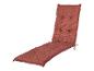 Rotes Liegestuhlkissen mit geometrischem Muster