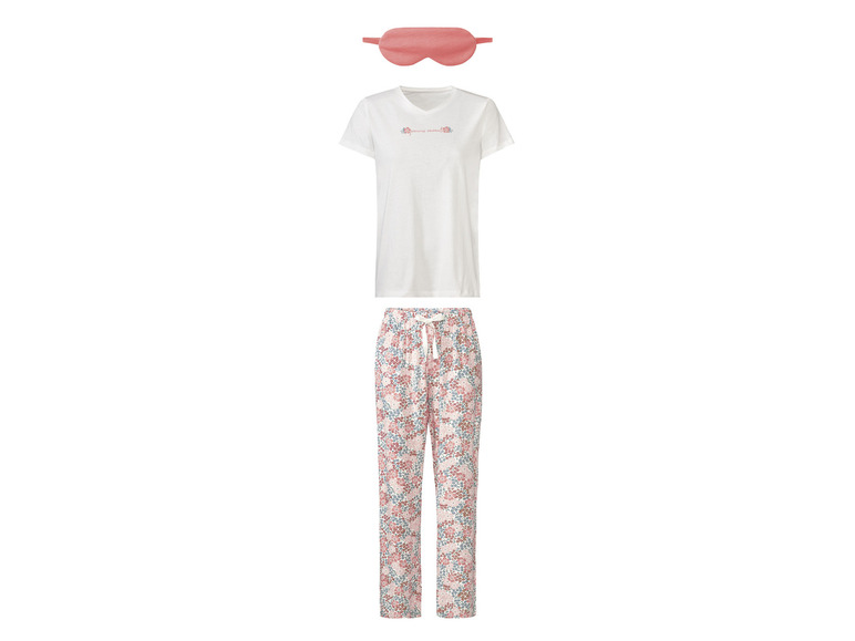 Gehe zu Vollbildansicht: esmara® Damen Pyjama-Set, 3-teilig, mit Schlafmaske - Bild 7