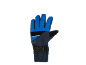 Blauer und dunkelblauer Skihandschuh mit verstellbarem Riemen