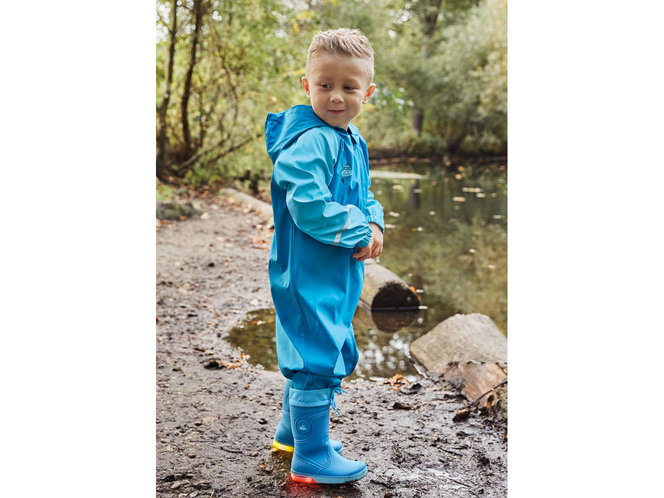 Thumbnail - lupilu® Baby / Kleinkider Matsch- und -Buddel-Overall (Blau, 86/92)""