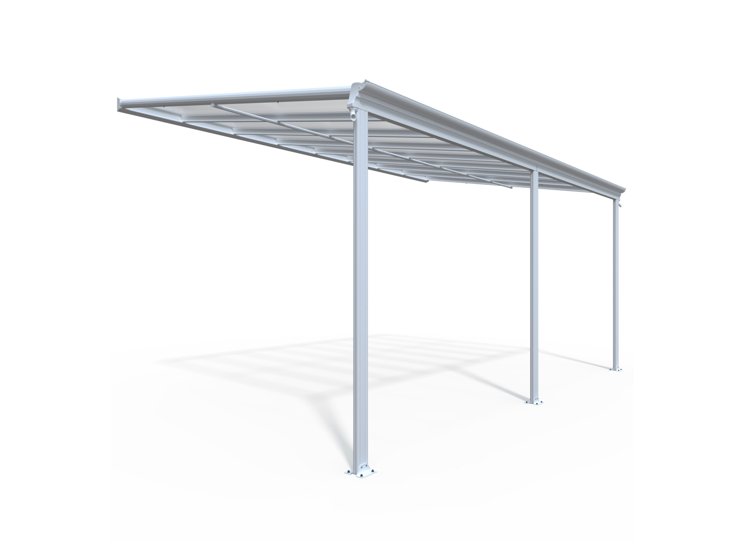 HOME DELUXE Terrassenüberdachung »SOLIS«, verschiedene Größen (496 x 300 x 278 cm, Weiß) – Bild 3 von 4
