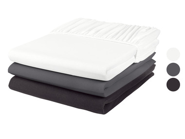 LIVARNO home Jersey-Spannbettlaken, 140-160 x 200 cm