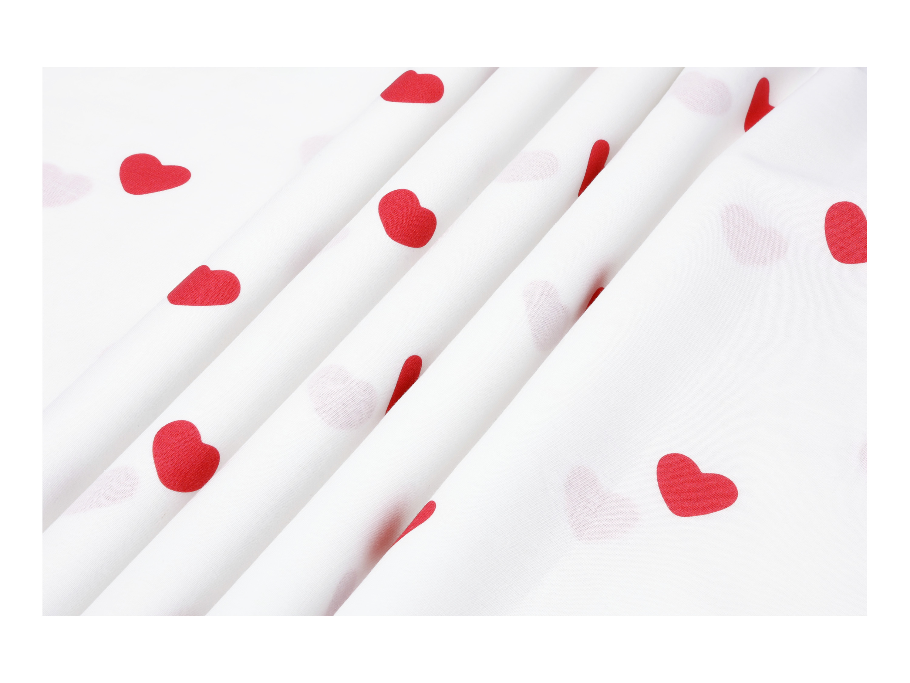 Thumbnail - LIVARNO® Bettwäsche Edel-Renforcé 135 x 200 cm (weiß/rot)