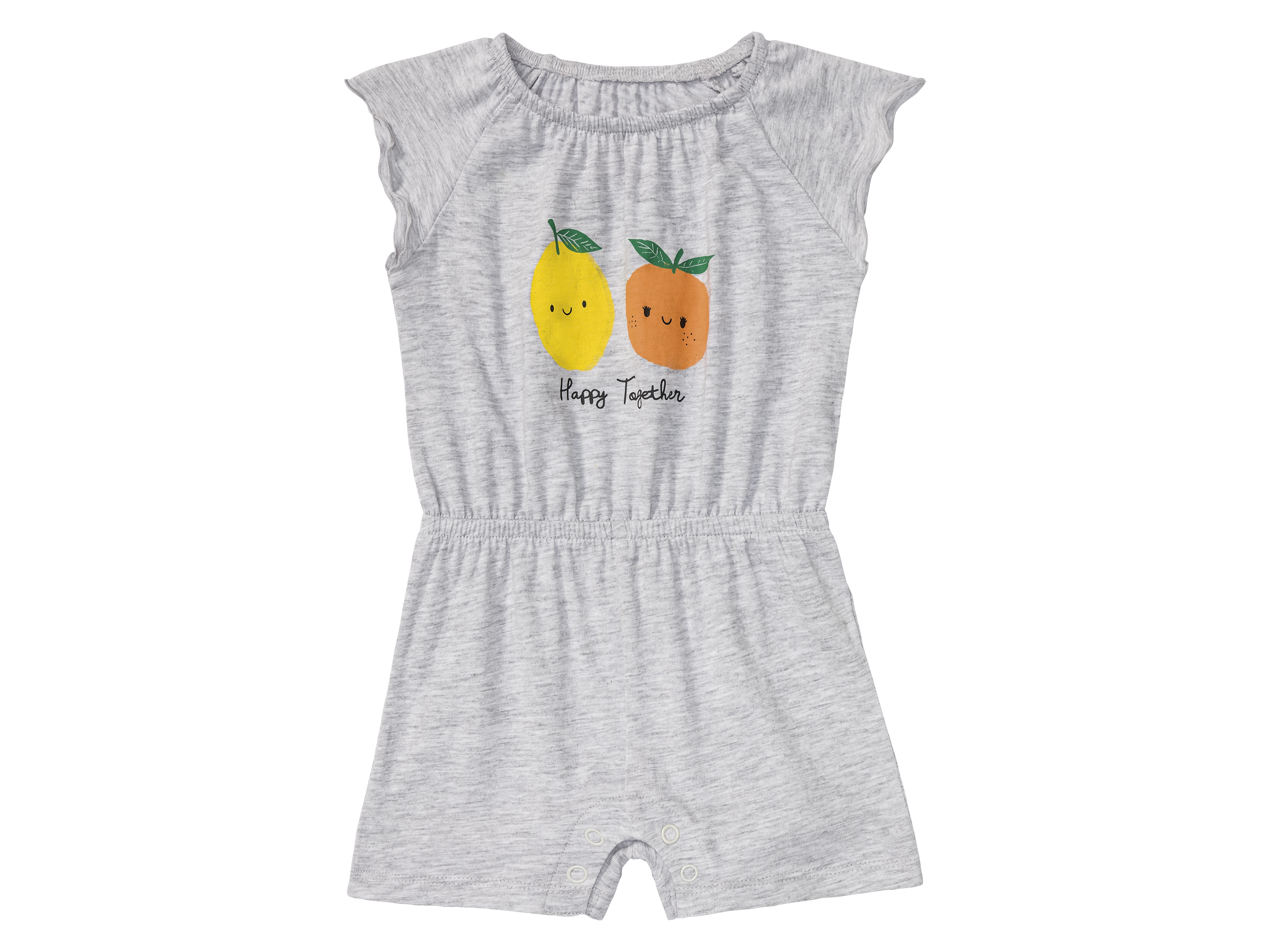 lupilu® Baby Mädchen Jumpsuit Pure Collection (Grau, 62/68) | 04055334803175