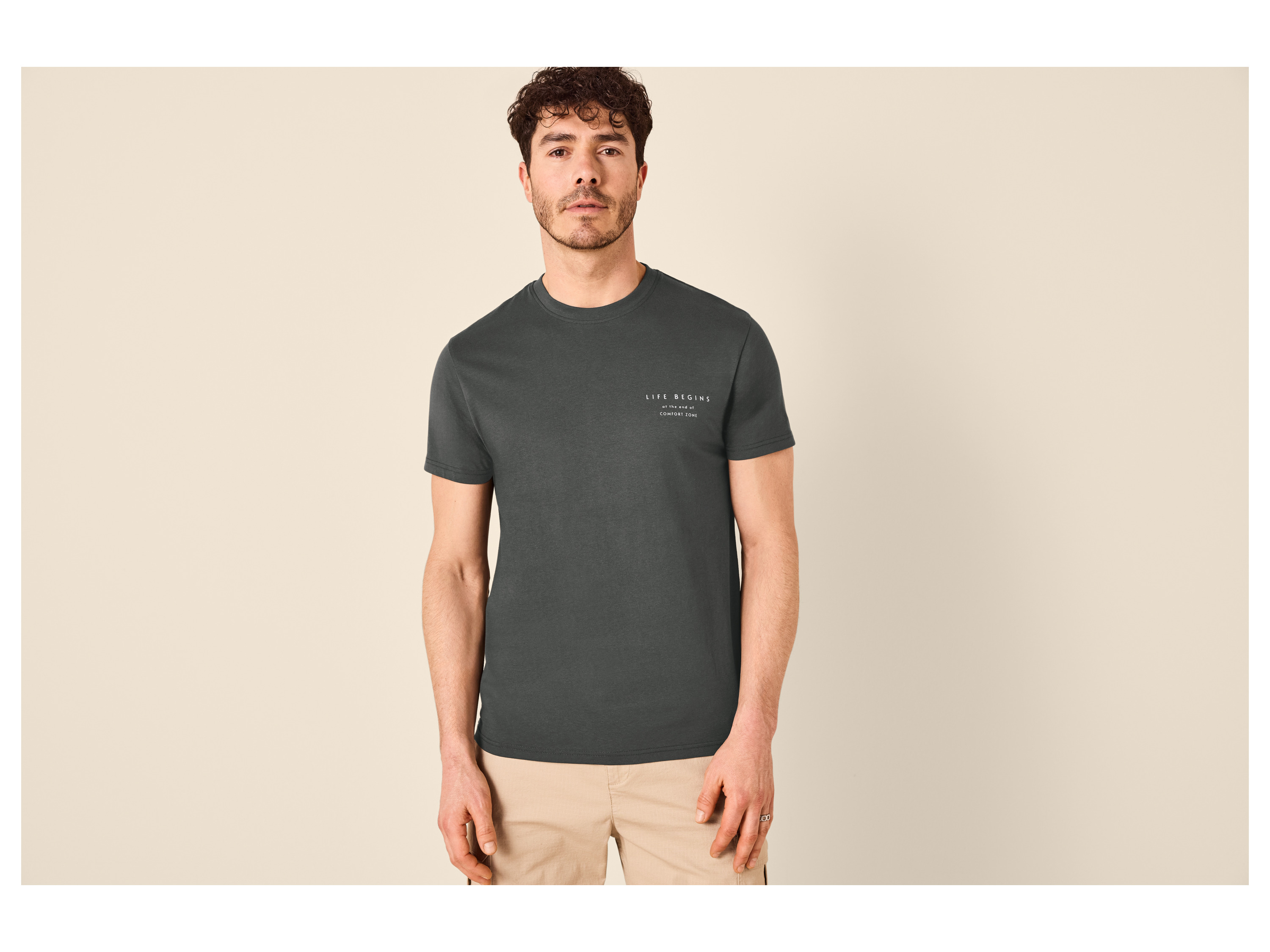 ESMARA MEN Herren T-Shirt (Grün, XL (56/58)) – Bild 2 von 4