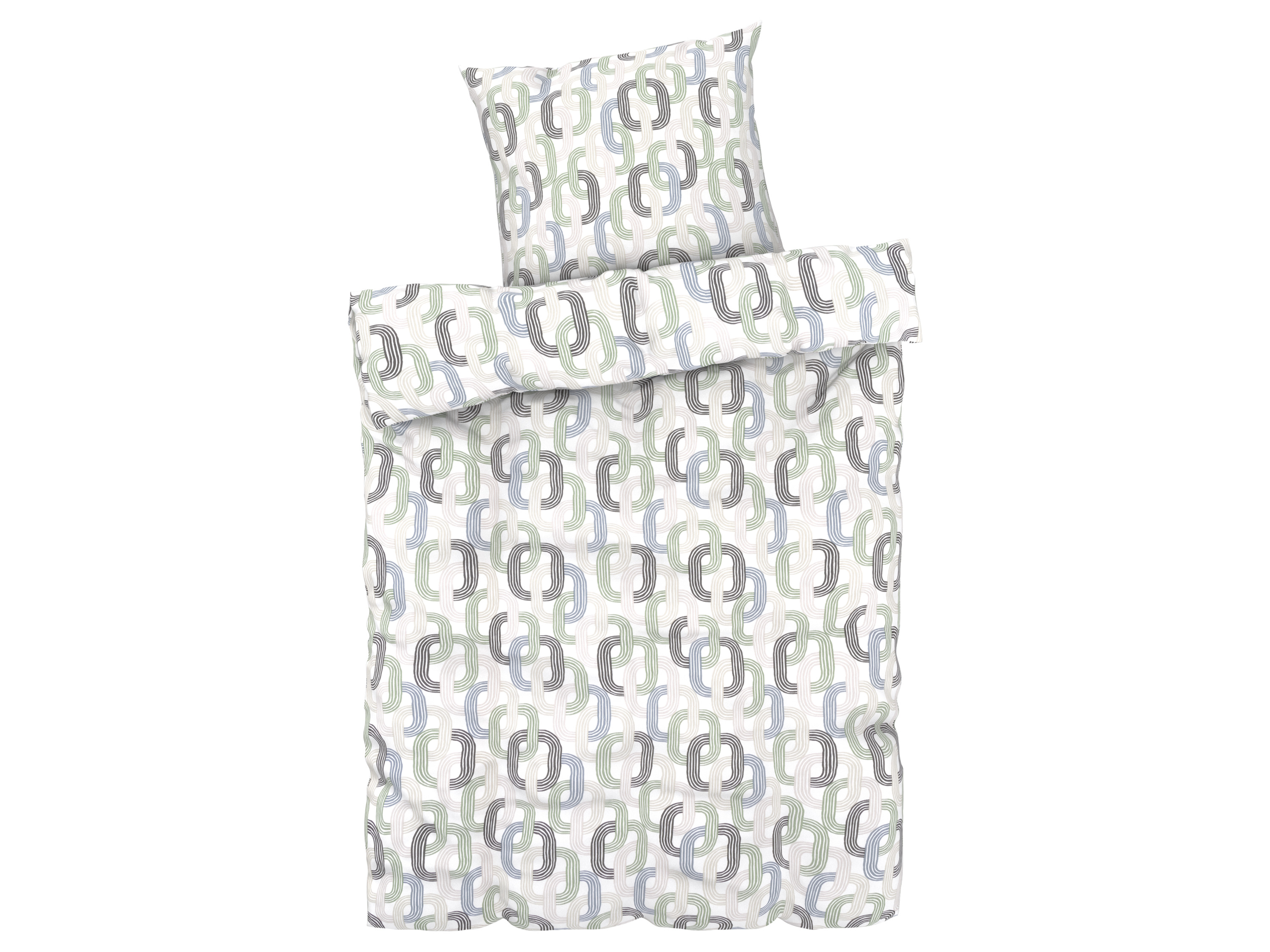 LIVARNO home Bettwäsche Edel-Renforcé 155 x 220 cm  (Achtung LV: OSDE) (Geometrisch)““ | } Materialart: Edel-Renforcé Material: 100 % Baumwolle Empfohlene Jahreszeit: – Größe Bettbezug: B 155 x L 220 cm Größe Kissenbezug: B 80 x L 80 cm Verschluss Bettbezug: Reißverschluss Verschluss Kissenbezug: Reißverschluss Farbe / Muster: Blumen grün