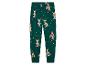 Grün-weiße Schlafhose mit Rentier-Motiv für Kinder.