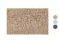 Beige Badezimmermatte mit Plüsch-Textur