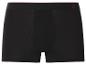 Schwarze Herren-Boxershorts mit rotem Bund und Ankermotiv.