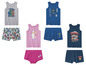 Lego Ninjago Tanktops, Unterhosen und ein rosafarbenes Tanktop mit Einhorn.