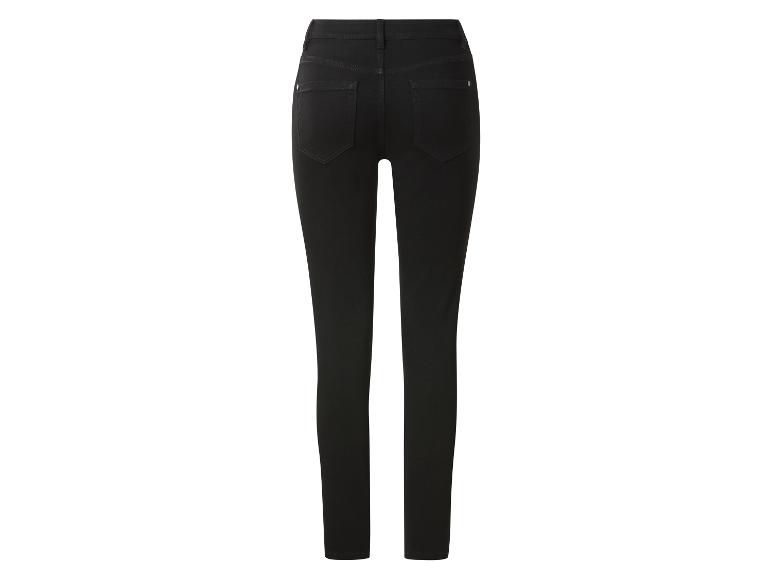 Damen schwarze Skinny Jeans, Rückansicht