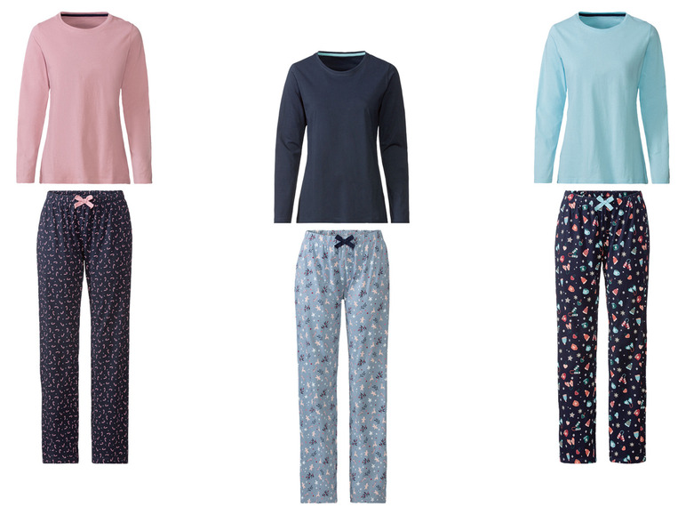 Gehe zu Vollbildansicht: Happy Shorts Damen Pyjama mit winterlichem Design - Bild 1