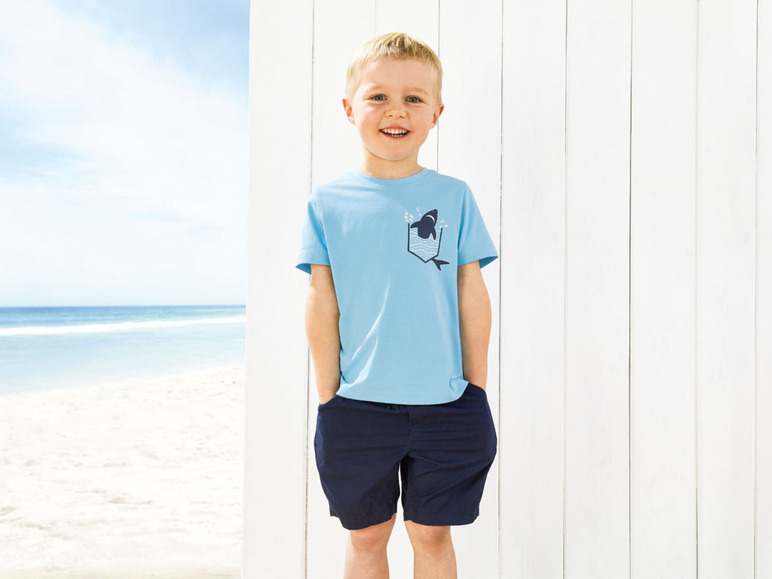Gehe zu Vollbildansicht: lupilu® Kleinkinder Jungen T-Shirt, 3 Stück, aus reiner Baumwolle - Bild 22