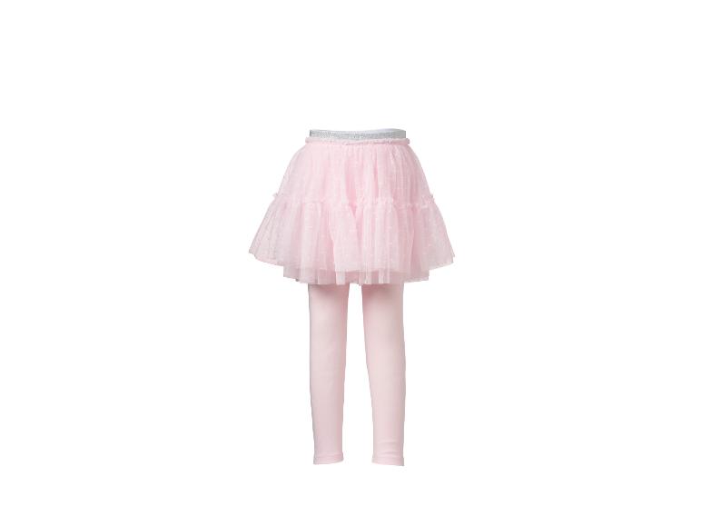 Mädchen-Leggings in Rosa mit Tüllrock