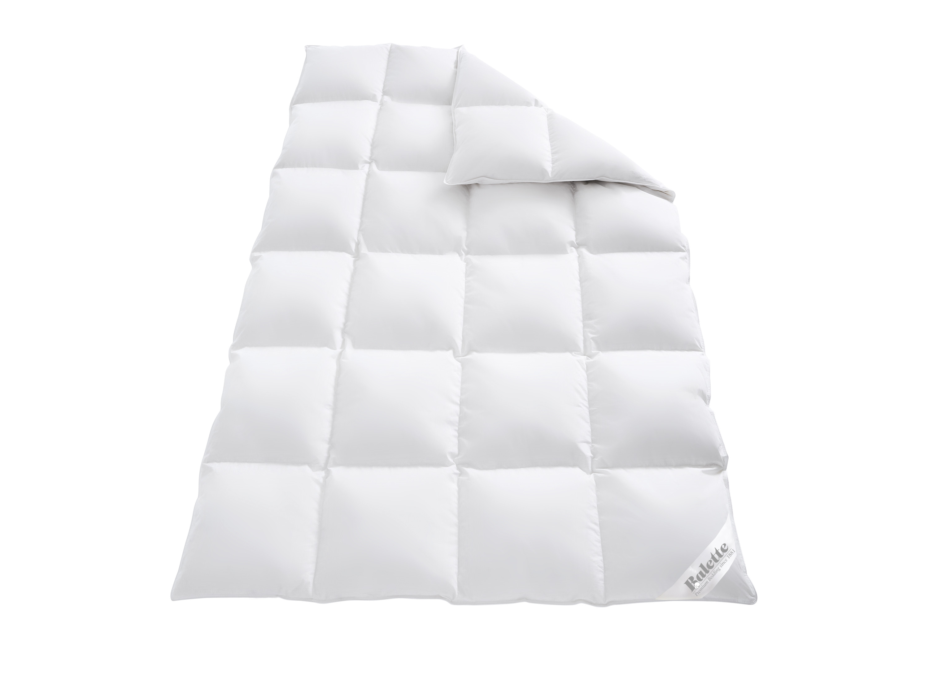 BALETTE Premium Daunen- Kassettenbettdecke Elegance (warm, 155 X 220 CM)