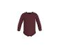 Bordeauxroter Langarm-Babybody.