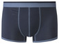 Dunkelblaue Boxershorts mit blauem Saum.