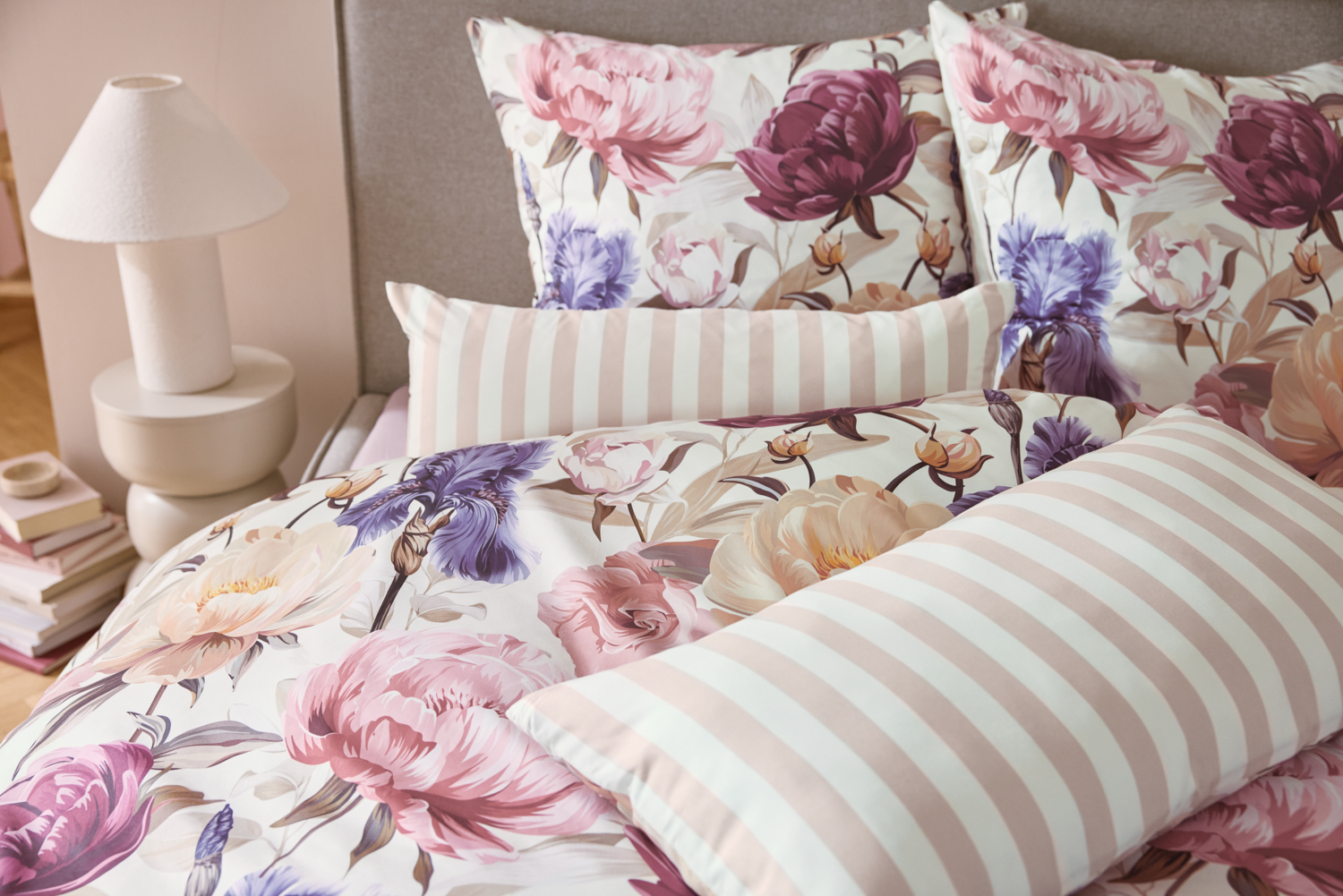 LIVARNO® Jersey-Spannbettlaken, 90-100 x 200 cm (dusty pink) – Bild 4 von 4