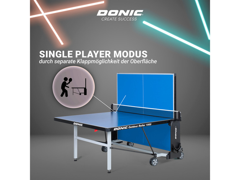 Gehe zu Vollbildansicht: DONIC Tischtennisplatte Outdoor Roller 1000 - Bild 10