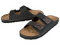 Zwei Paar schwarze Sandalen mit Schnallen