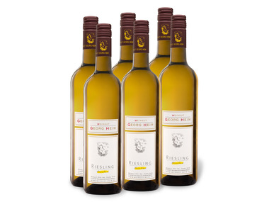 6 x 0,75-l-Flasche Weinpaket Weingut Georg Heim Riesling QbA trocken, Weißwein