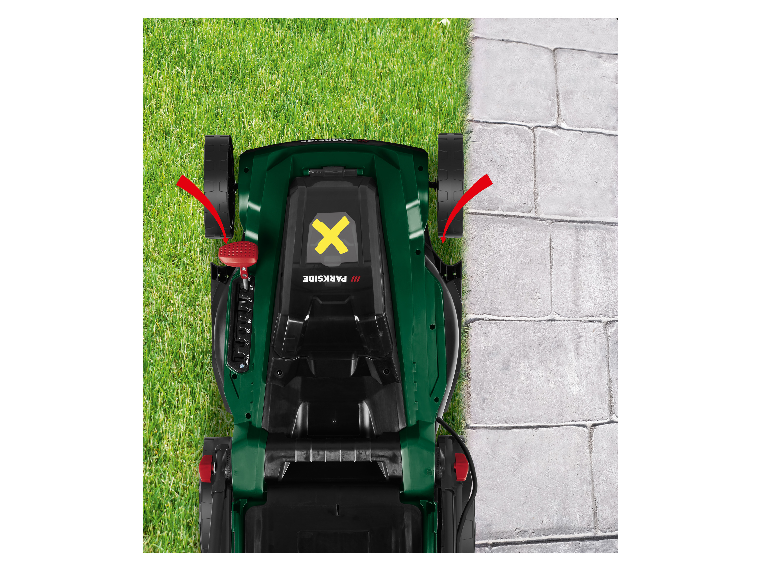 Thumbnail - PARKSIDE® 40 V Akku-Rasenmäher »PRMA 40 E3«, ohne Akku und Ladegerät