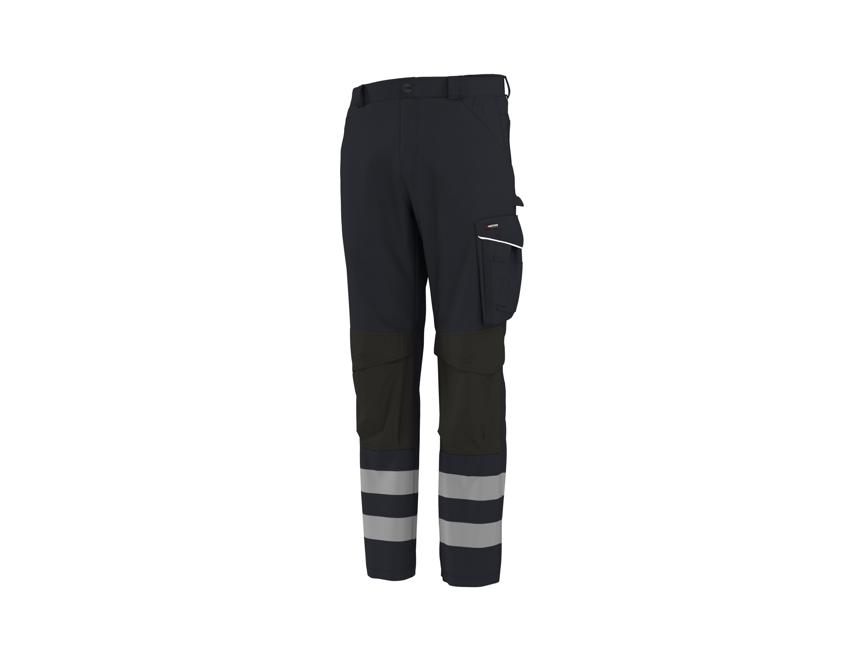 PARKSIDE PERFORMANCE® Herren Arbeitsbundhose Softshell, reflektierend (Schwarz, 50) – Bild 3 von 4