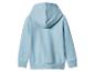 Hellblauer Kinder-Hoodie, Rückansicht.