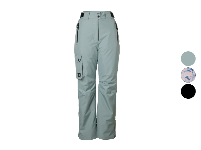 CRIVIT Damen Freeride-Hose in Hellblau mit Taschen und Reißverschlüssen
