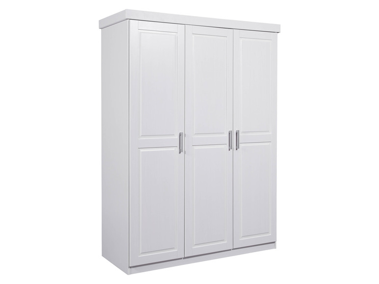 Weißer Kleiderschrank mit drei Türen