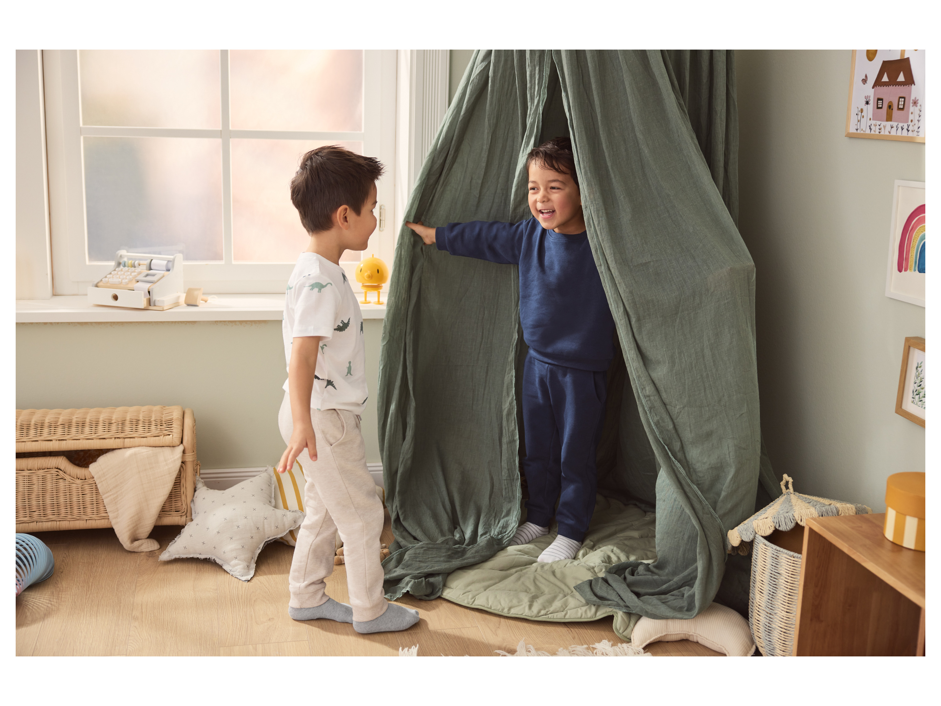 Thumbnail - lupilu® Kleinkinder Mädchen Jungen Sweathose (Navy, 98/104)